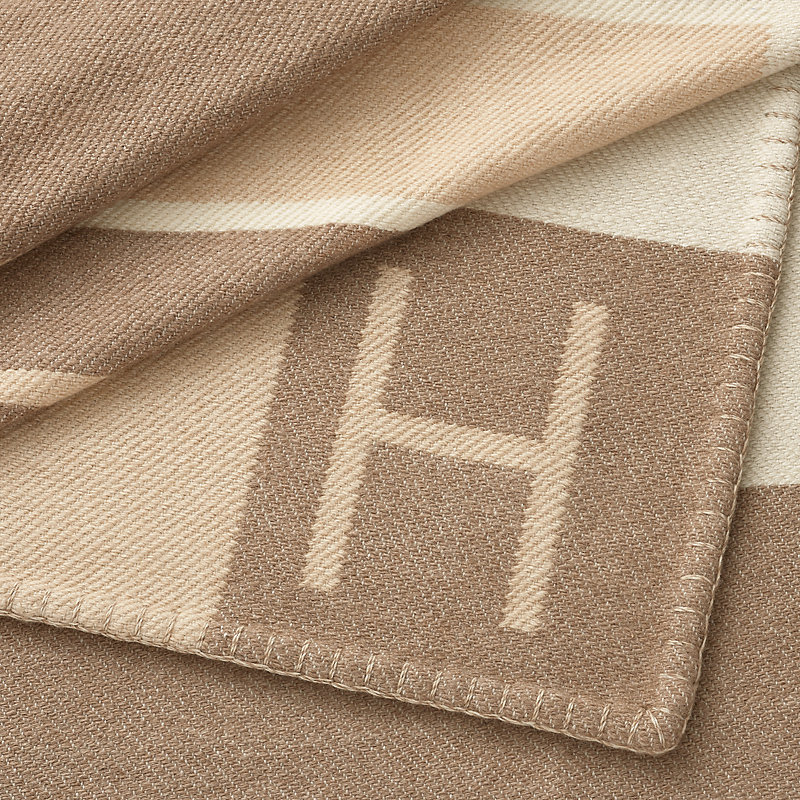 Avalon Cab blanket - Blue | Hermès Macau SAR